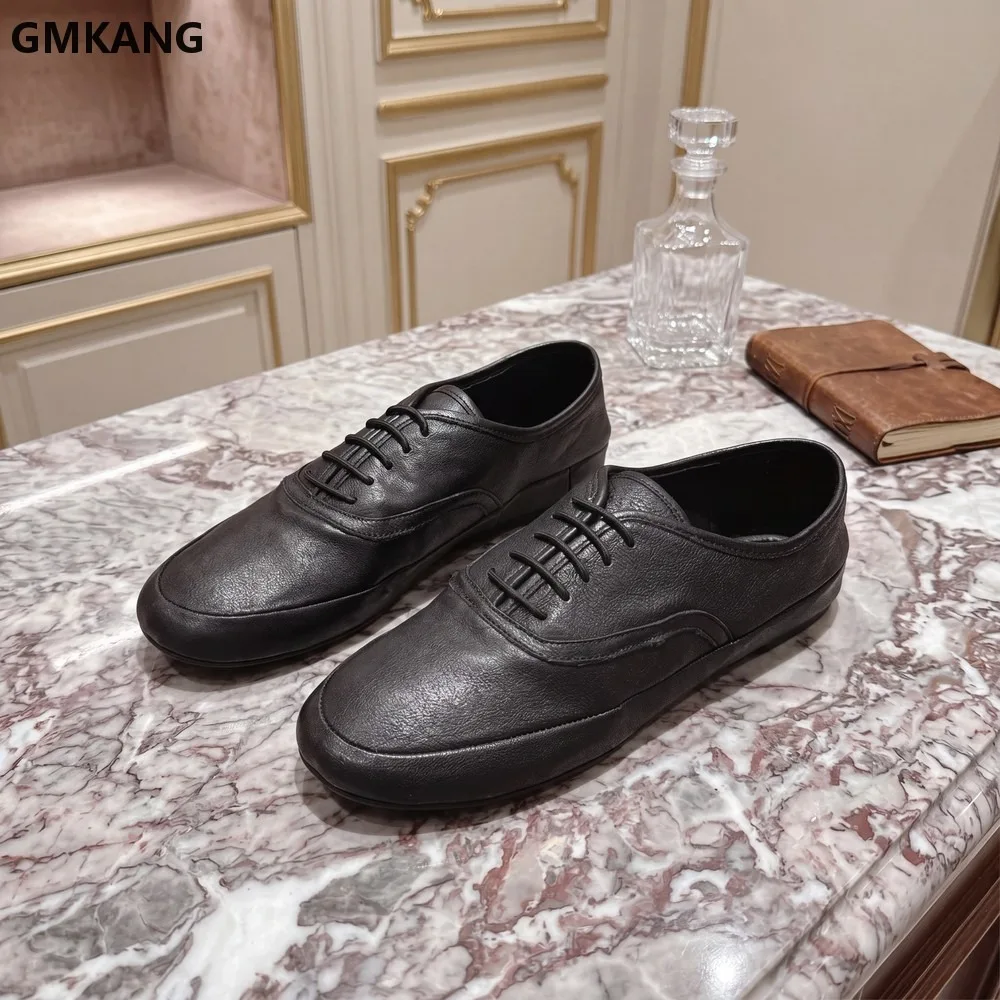 Women's Slip On Loafers Soft Leather Comfort Flat Shoes Business Casual Walking Sneakers Minimalist Low Heel Work Shoes