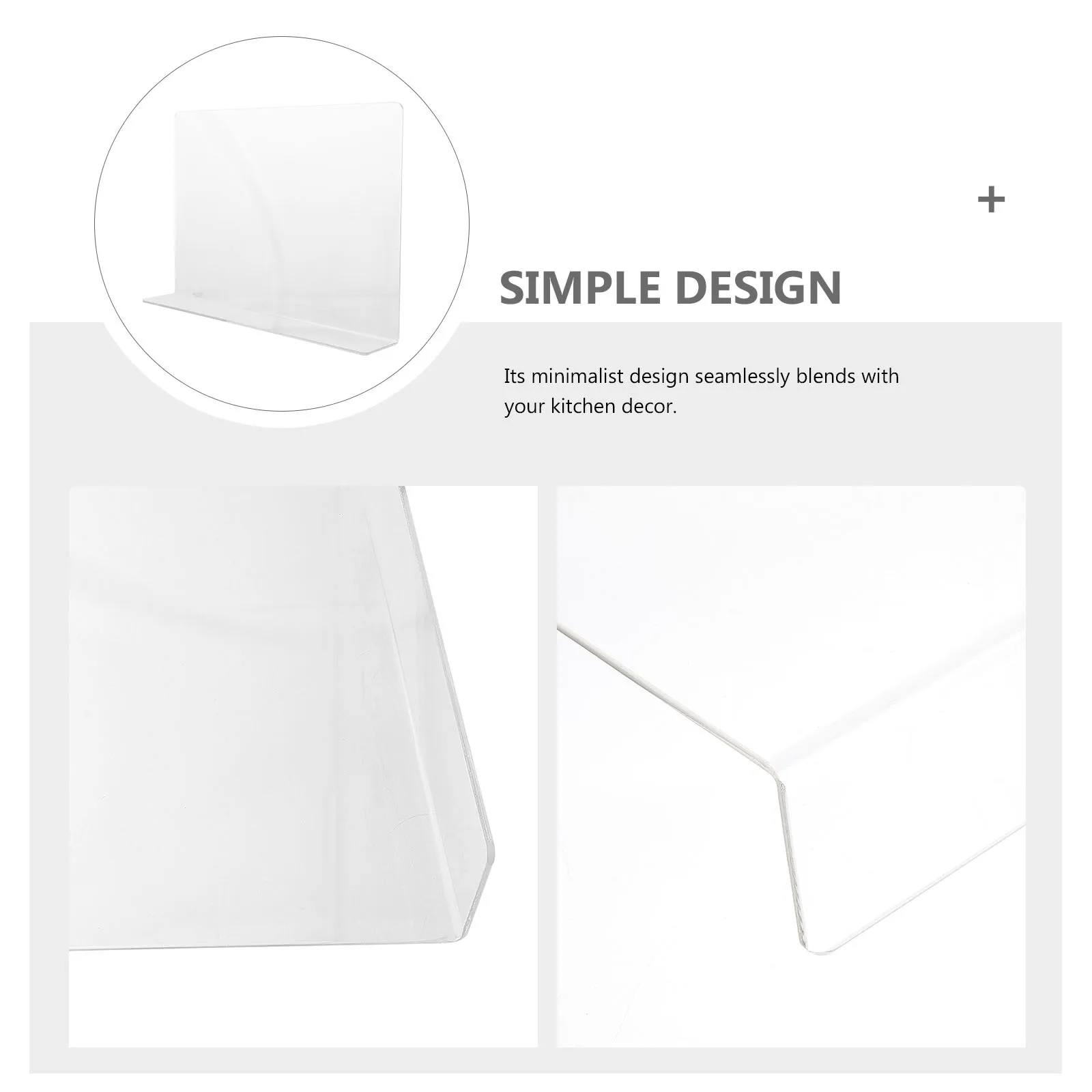 

Acrylic Kitchen Sink Splash Guard Heightened Anti-Splashing Guard Easy Install for Kitchen Bathroom Sink Water Splash Prevention