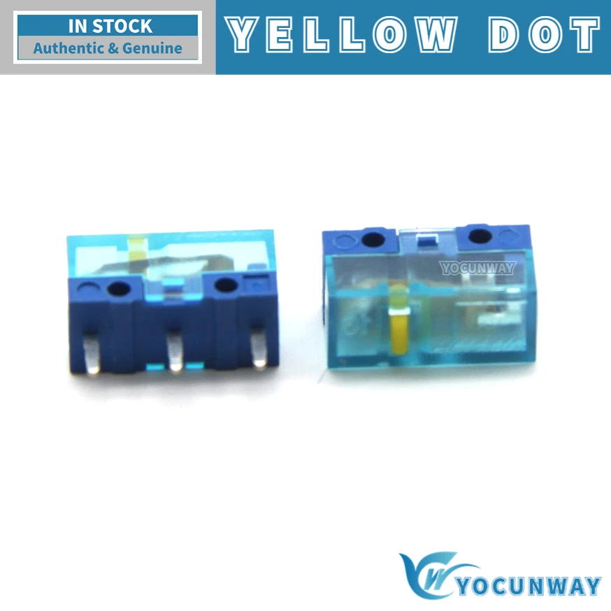 5Pcs-100Pcs New Original HUANO Micro Switch Transparent Shell Pink Blue Yellow Dot 80 Million Lifespan Mouse Button Repair