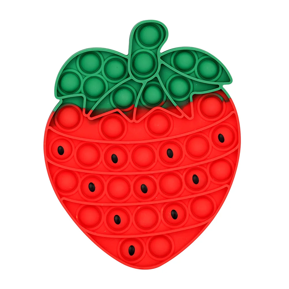 Neues Frucht-Pop-Bubble-Fidget-Spielzeug aus Silikon, sensorisches Quetschspielzeug, Stressabbau-Spielzeug, Anti-Angst-Schreibtischspielzeug, Fidget-Spielzeug, Squishy-Spielzeug – Detail 8