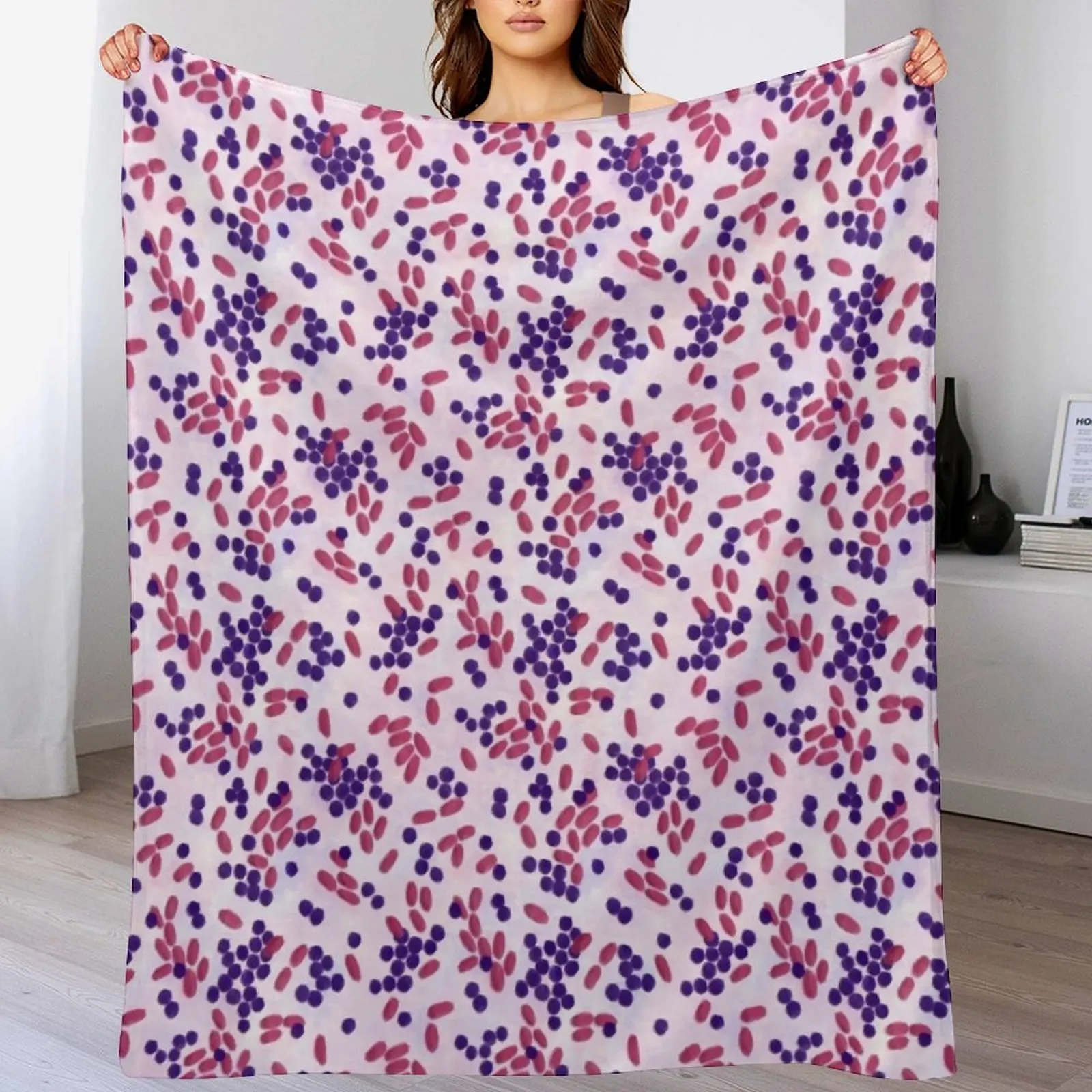 

Gram-stain Throw Blanket Blankets Sofas Of Decoration Thin blankets and throws Decorative Throw Blankets