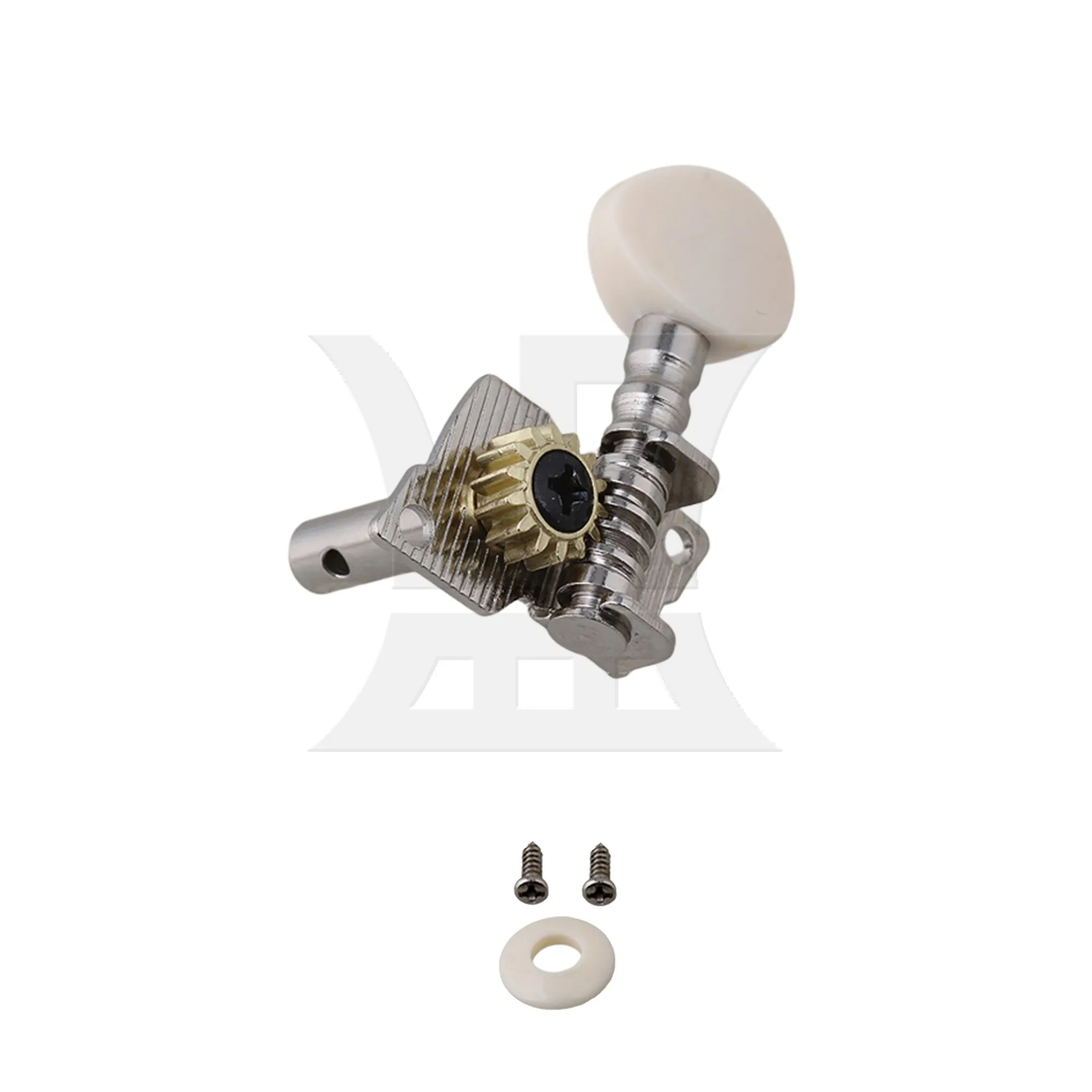 

Yibuy 1pcs Ukulele Tuning Peg Left Chrome for Professional Practice Instrument Accessories