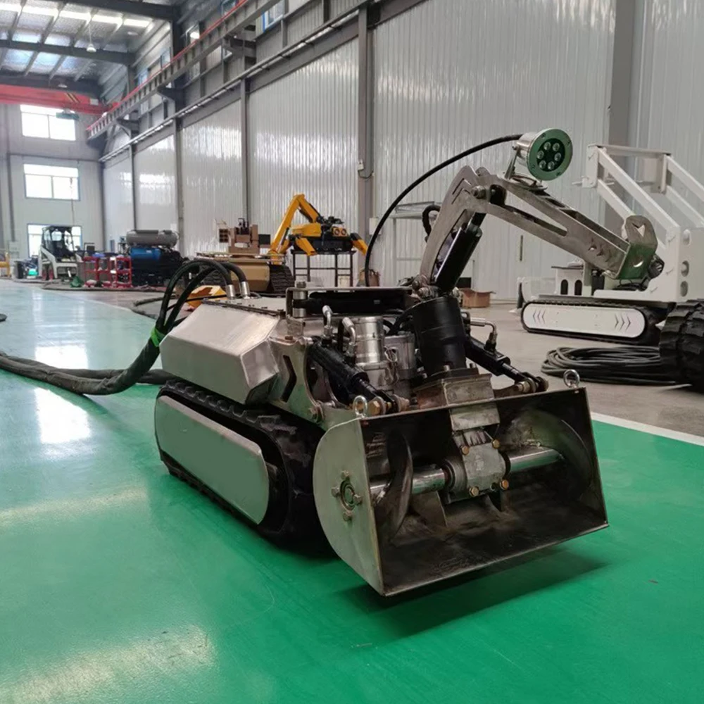 Commercial New Sewage Treatment Easy To Operate Pipeline Sludge Cleaning Dredging Robot