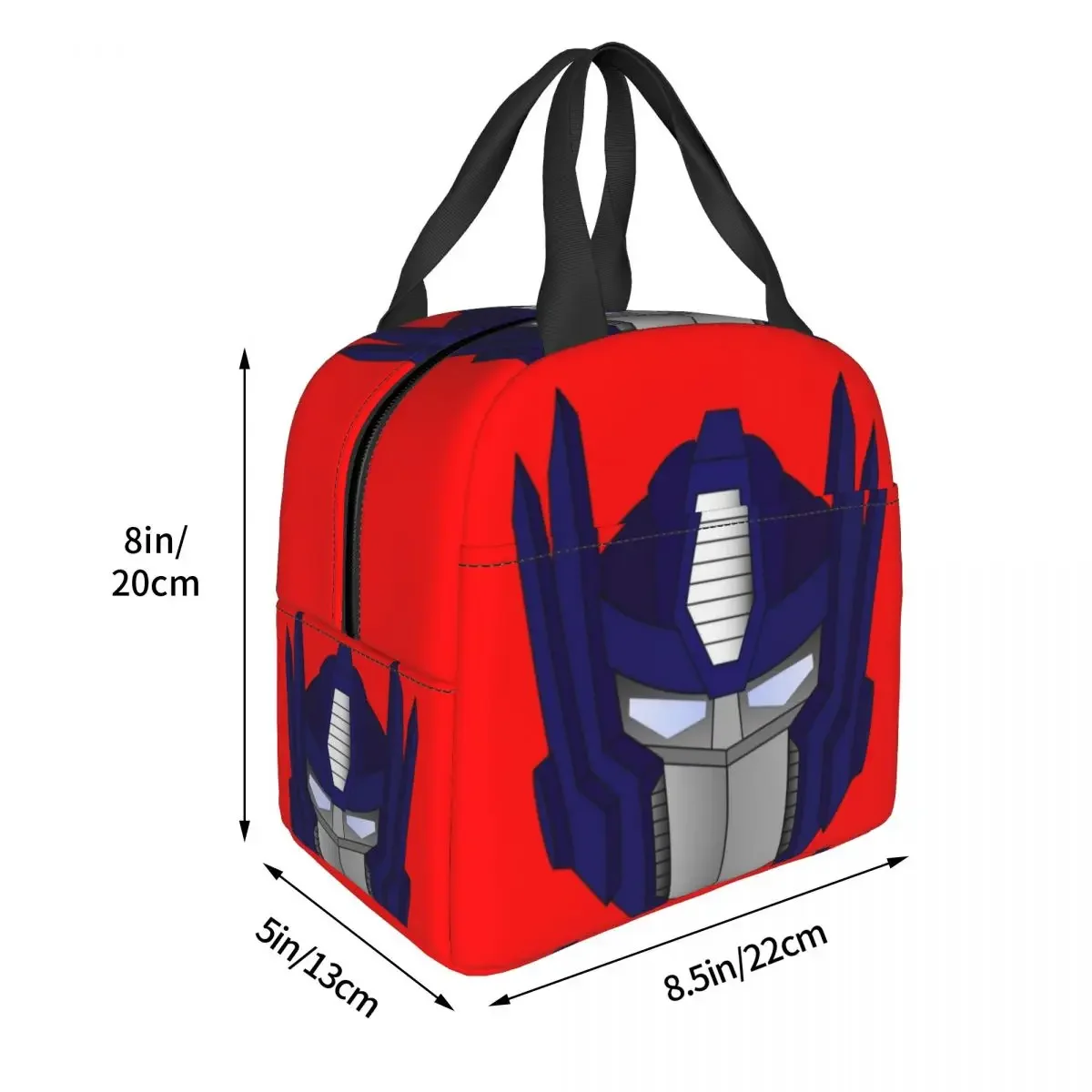 Optimus Prime Thermal Insulated Lunch Bags Reusable Insulated bag Large Tote Lunch Box College Boy Girl