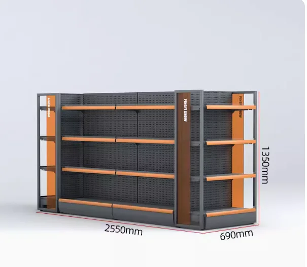 Shelves Convenience store shelves single side against the wall display rack snack multi-layer storage rack