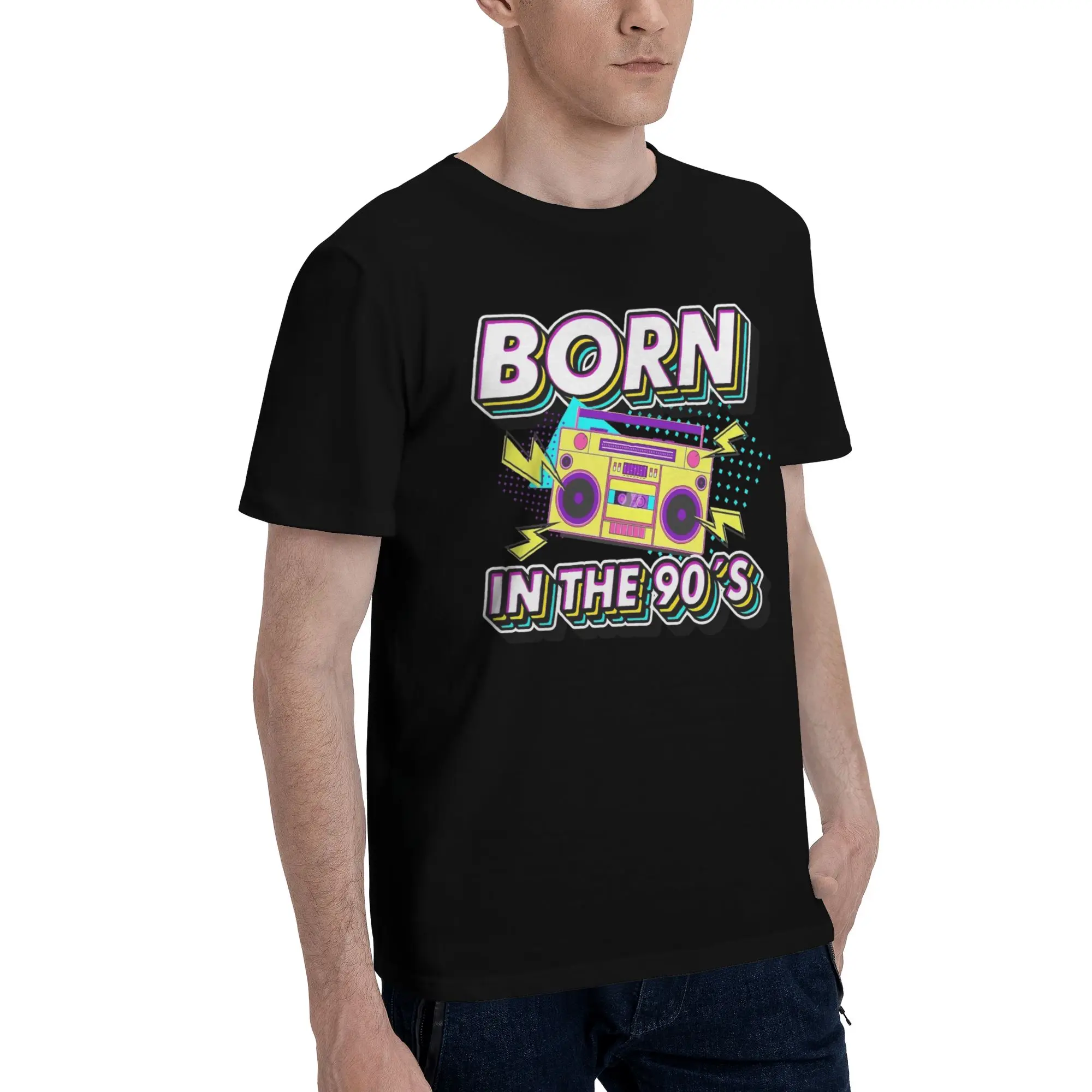 Born In The 80's Raised In The 90's Tee Shirt for Men Women Print T Shirts  Cotton Clothes