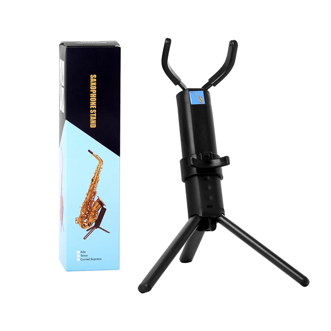 Tenor Alto Saxophon Ständer Tragbare Faltbare Professionelle Ständer Metall Beine Stativ Blasinstrument Zubehör Mit Lagerung Tasche – Detail 2