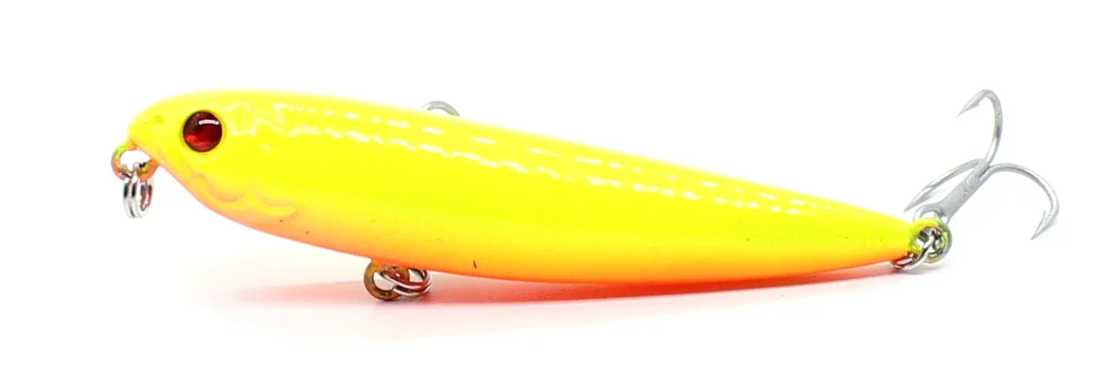 Topwater Walking The Dog 60 mm 3,4 g 105 mm 15,6 g harter Köder schwimmender Bleistiftstab Angelköder Bassoberfläche Schwimmer Wasser VMC Haken – Detail 14
