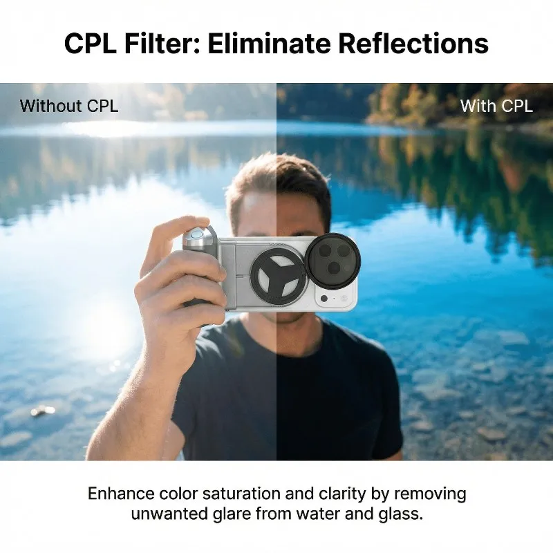 GP-06+ Filter Bluetooth Remote Control Photography Stabilizer
