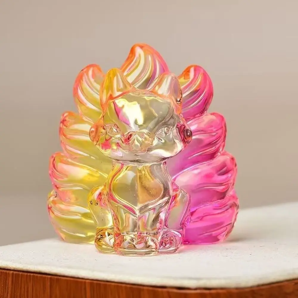 New Crystal Crystal Fox Ornament Fox Colorful Fox Ornament Home Decoration Ornaments Home