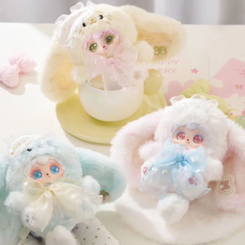 

NiNi Poka Fluffy Collection Series Blind Box Kawaii NiNi Poka Vinyl Plush Dolls Pendant Mystery Keychain Toys Exquisite Gifts