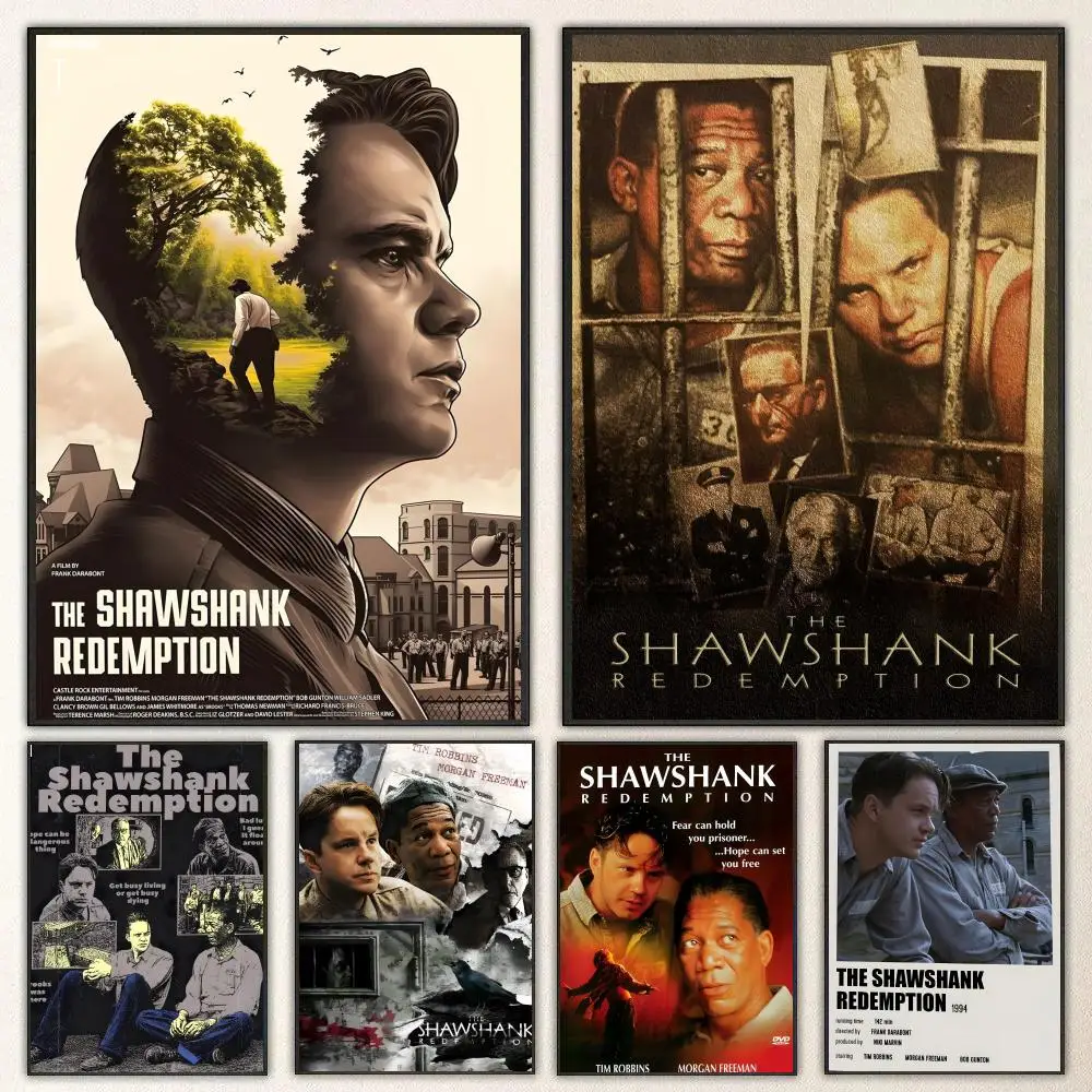Affiche S-The Shawshank Redemption, autocollants haute définition, adaptés à la chambre à coucher, au salon, à la décoration de la maison