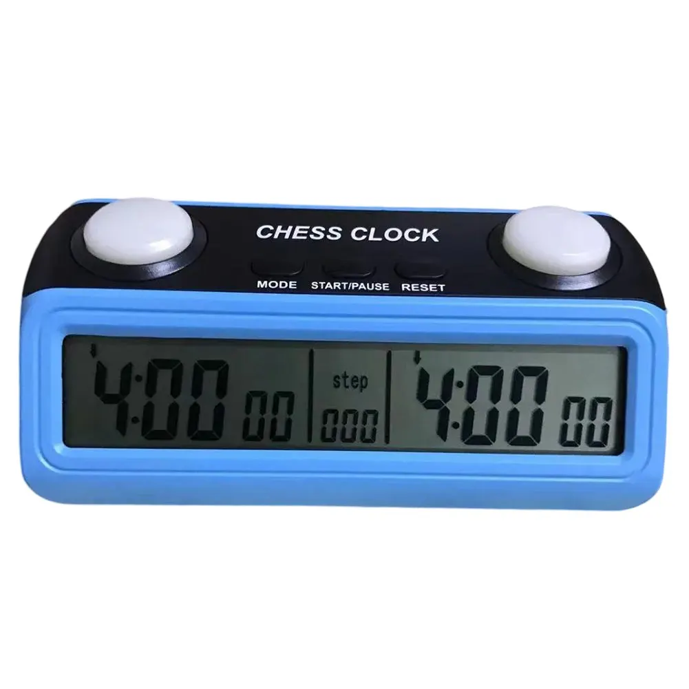 Digital Chess Timer with Large Button for Go Chess and Various Games Adjustable Time Parameters and Step Display