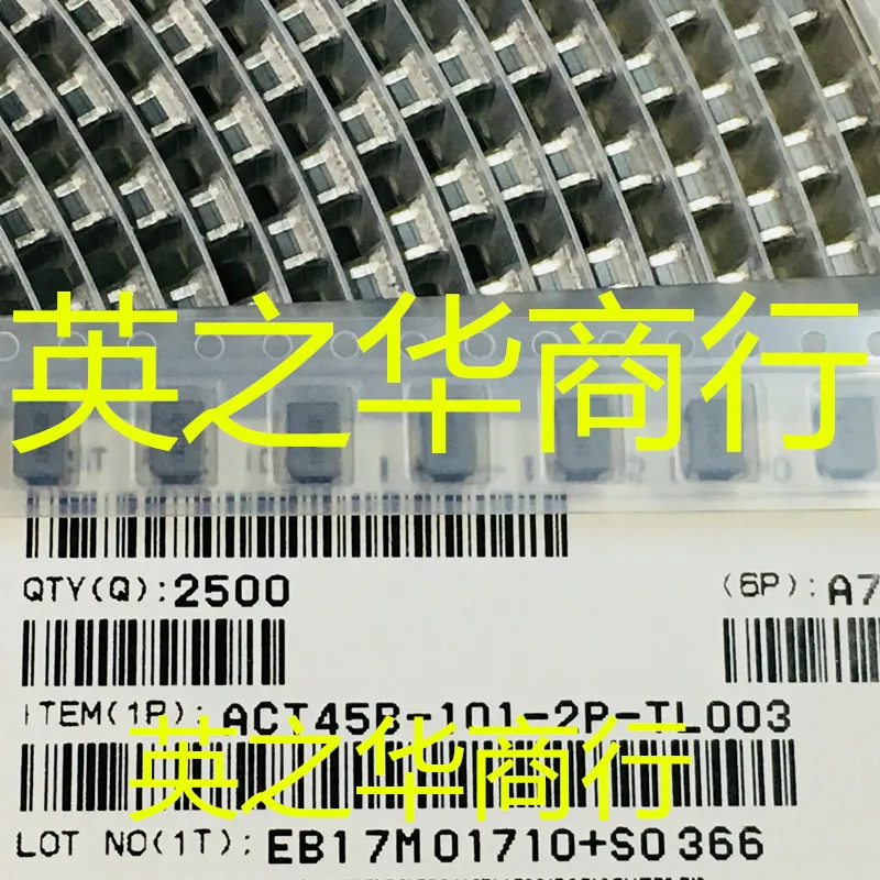 30pcs original new ACT45B-101-2P-TL003 SMD Common Mode Inductive Filter 100UH