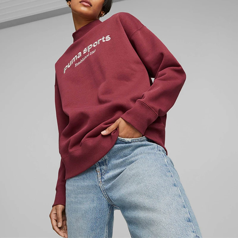 Puma Authentic TEAM Crew FL Women's Warm-Up Embroidered Sweatshirt 625305-22