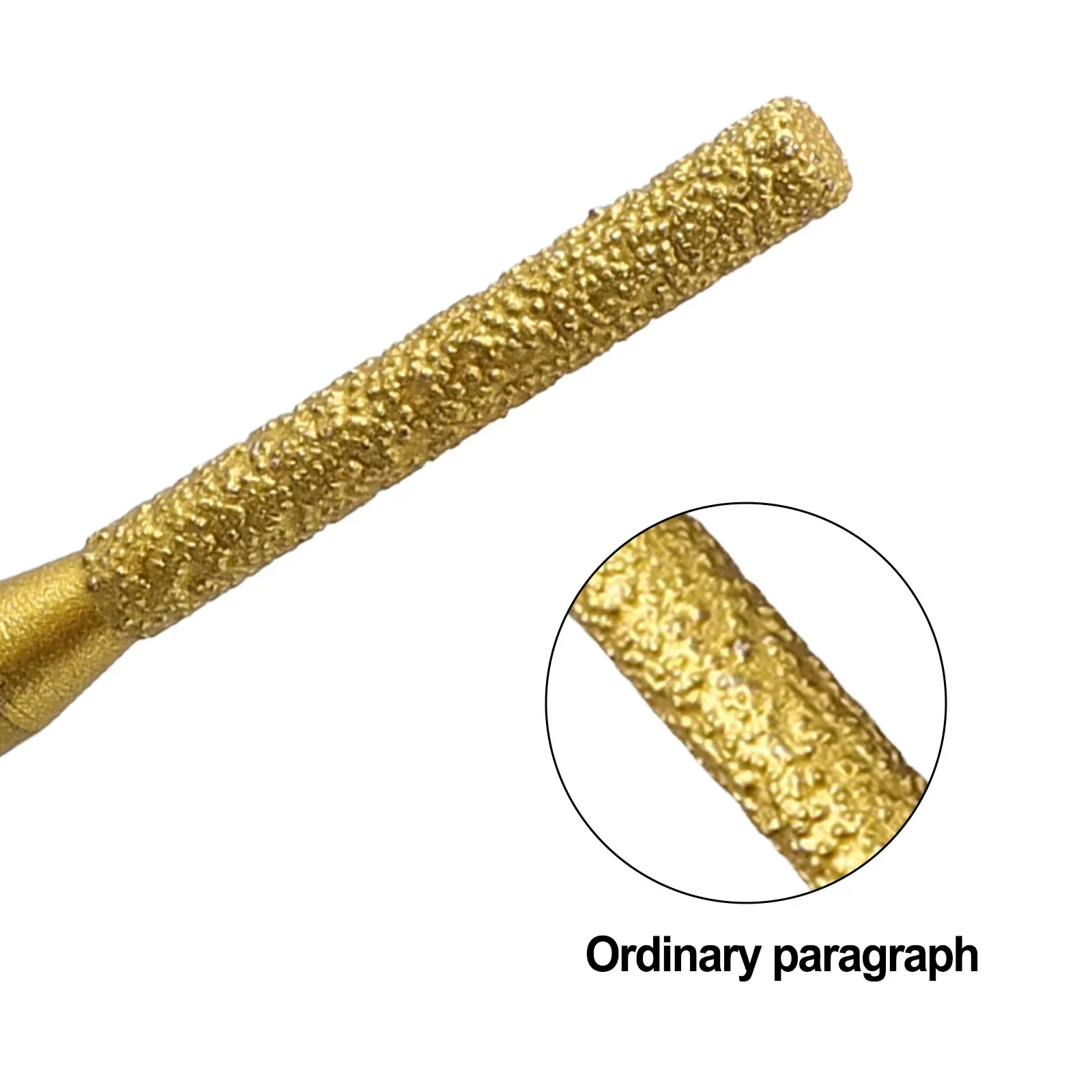 Broca enrutadora soldada de 6,35x5x65mm, sierra de cadena cilíndrica recubierta, cabezal de molienda para cortar bordes de mármol y piedra, 1 ud.