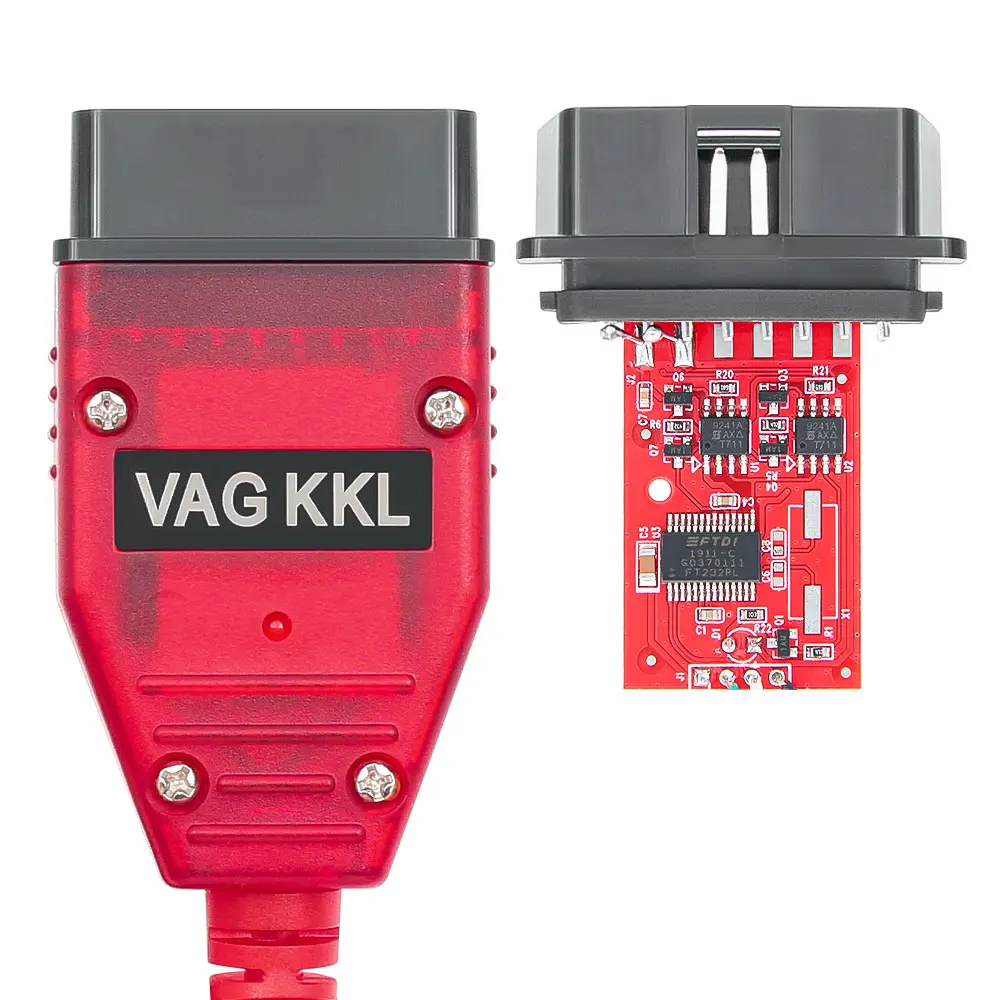 VAG 409.1 KKL 409 FTDI FT232RL Real 9241A K-Line OBD 2 OBD2 Auto-Diagnosewerkzeug-Schnittstellenkabel für VW/Audi/Skoda/Seat – Detail 4