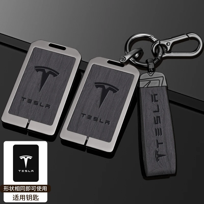 

Zinc Alloy Leather Car NFC Card Key Case Cover Protector Shell For Tesla Model 3 Model S Model X Model Y Auto Remote Accessories