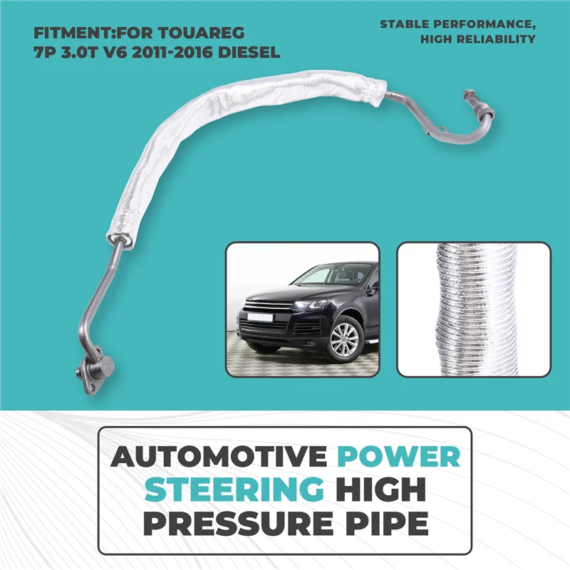 AB16-Wąż wysokociśnieniowy układu wspomagania kierownicy 7P0422893AB,7P0422893C,7P0422893D/Q Do VW Touareg 7P 3.0T V6 2011-2016 Diesel
