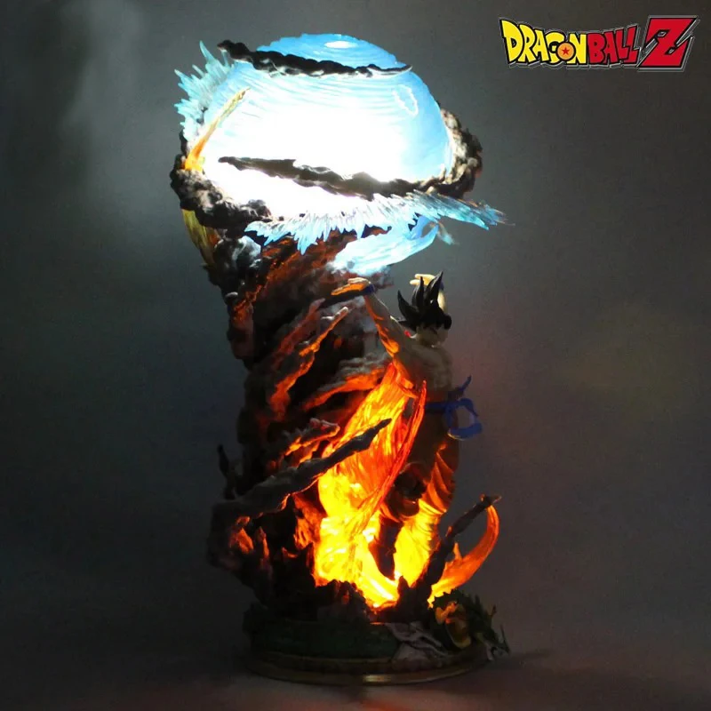 17cm Anime Dragon Ball Goku Figuras Anime Sou Goku Super Saiyan Figuras de acción Modelo Genki Bomb GK Figuras Colección Juguetes Regalos