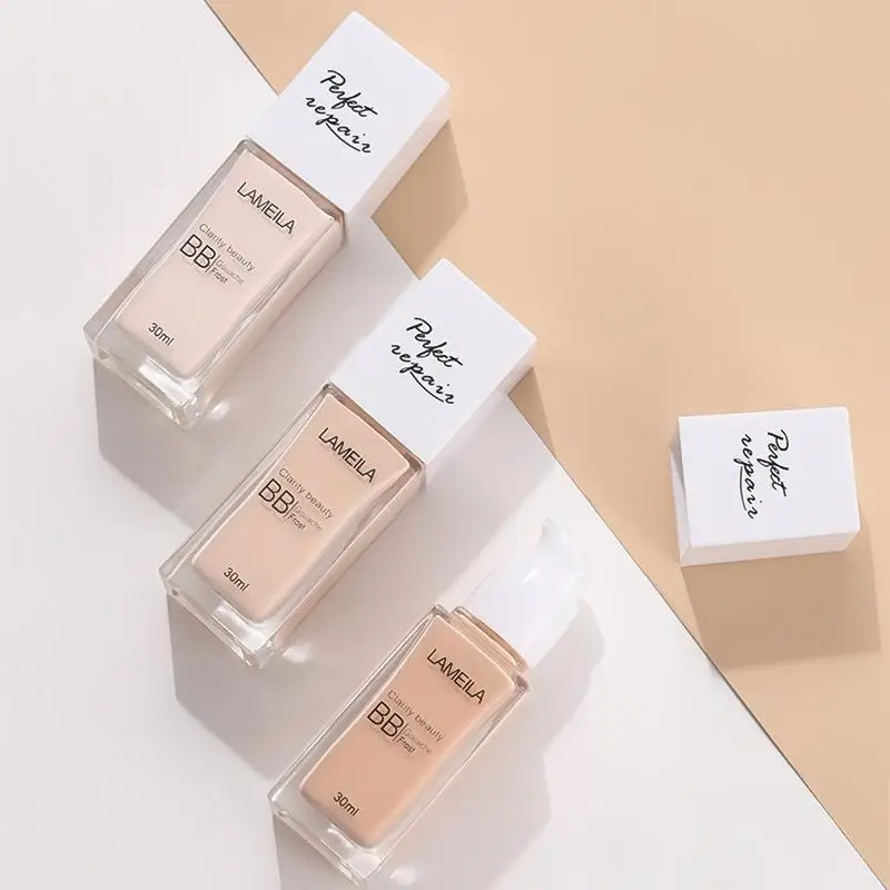 30ml Face Foundation Cream Matte Finish Liquid Foundation Waterproof Lasting for All Skin Tones Moisturizing Base Tone Make Up