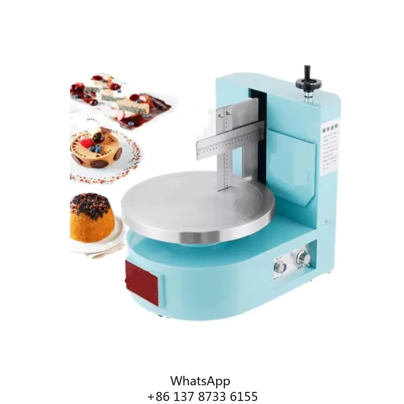 Birthday Cake Semi Automatic Cake Cream Coating Machine Cake Plastering Cream Coating Filling Machine