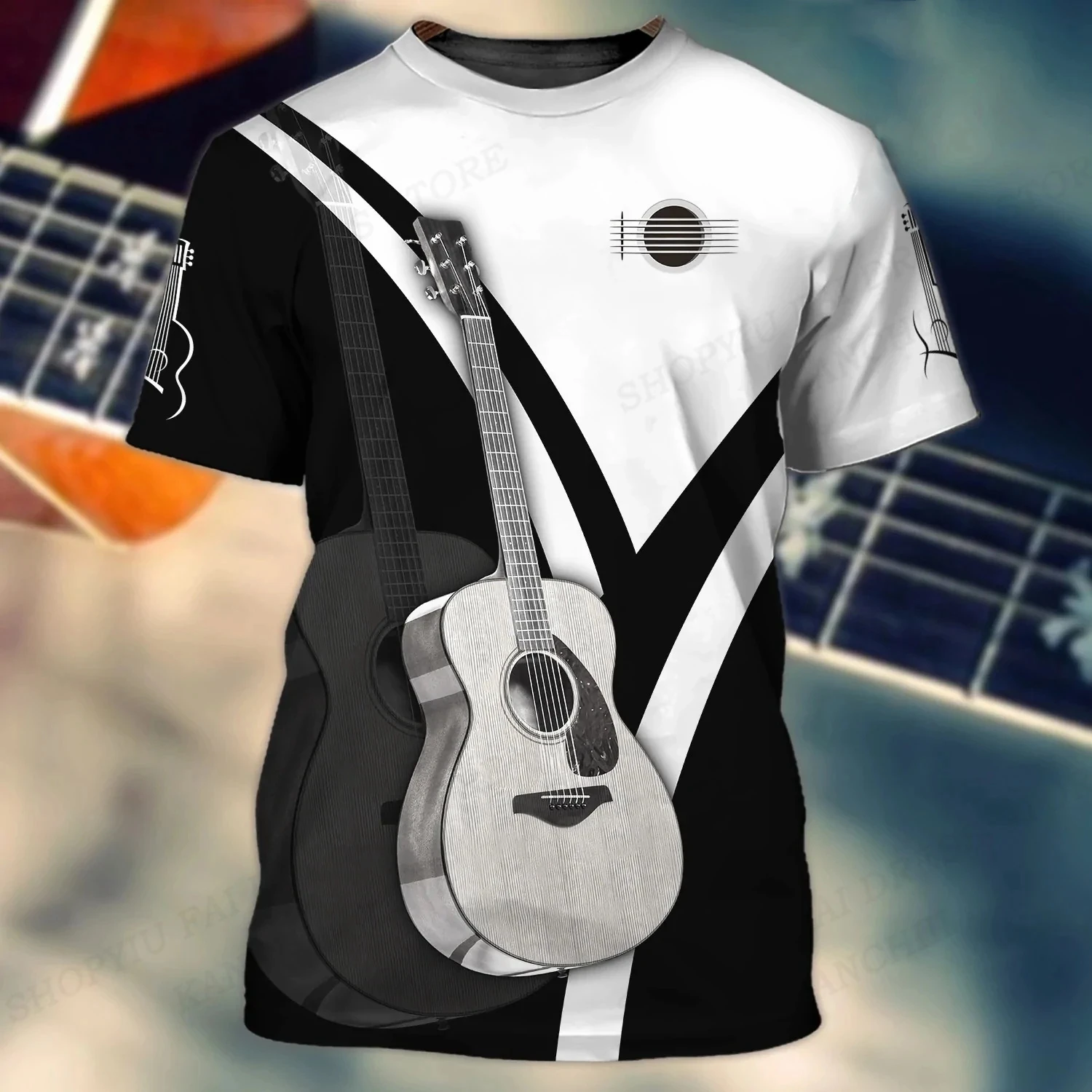 Music T shirts Guitar Graphic 3d Print Tshirt Men Women Fashion T-shirt Tops Kids Tshirt Boy Tees Men\'s Clothing Rock T-shirts