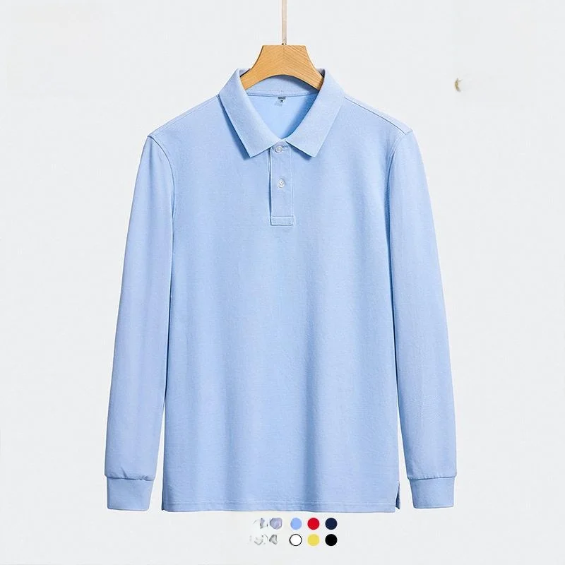 

Slim Fit Long Sleeve Shirt Business Casual Workwear T-Shirt Enterprise Uniform Modern Style Cotton Blend Female Universal
