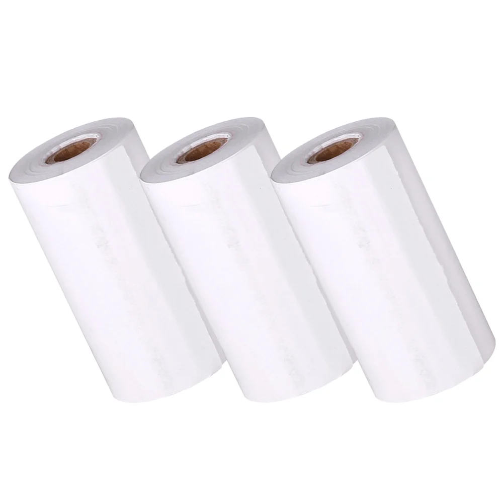 3 Rolls Camera Paper Multipurpose Thermal Replacement Receipt Instant Refill Label Supplies Printer