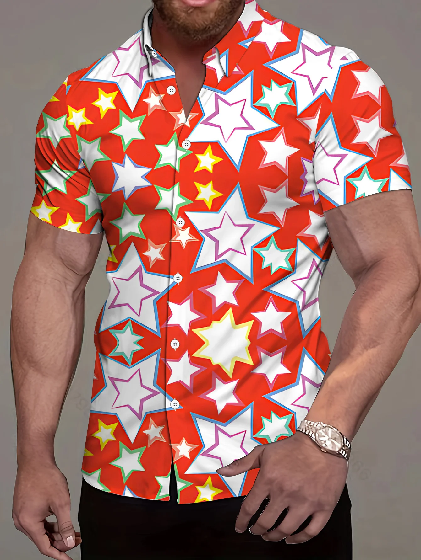 

2025 men's fashion trendy shirts, large casual clothing