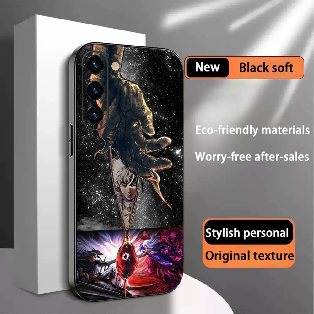 Чехол для телефона с рисунком в стиле японского аниме «Гриффит» для Samsung Galaxy S26 S25 S24 S23 S22 S21 Plus Ultra Note20, мягкий, черный
