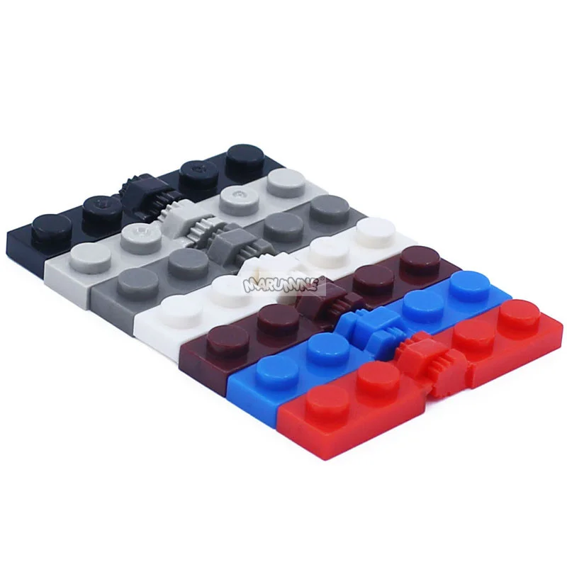 Marumine 44301 + 44302 Hinge Plate 1 x 2 Accessories Bricks Blocks Connection Kids MOC Educational Toys Construction Model Kits