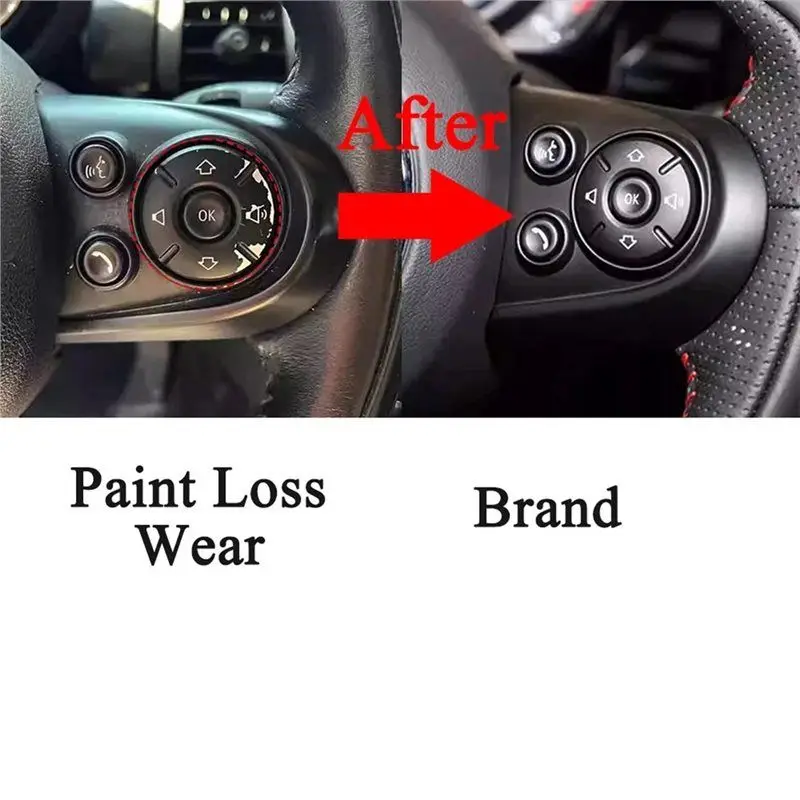 A98M Trim Cover For MINI Cooper F55 F56 F57 F60 Steering Wheel Cruise Control Button Car Accessory - view 4