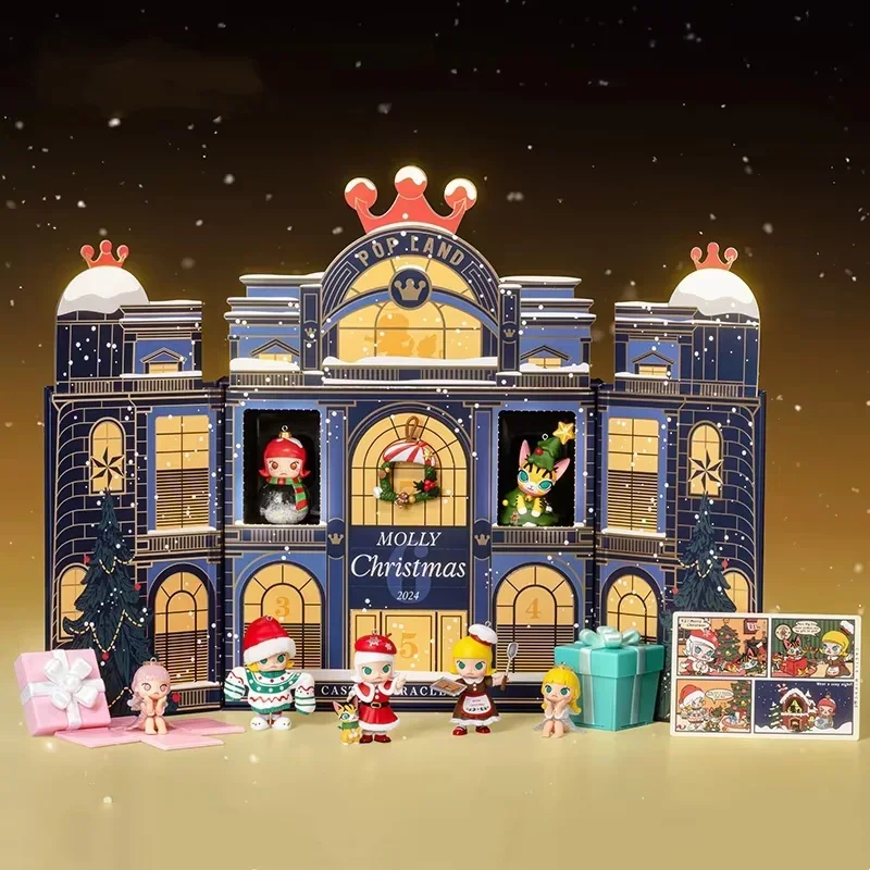 

Original Molly Christmas Castle Christmas Adventure Box Series Blind Box Toys Action Figure Surprise Mystery Box Dolls Gift