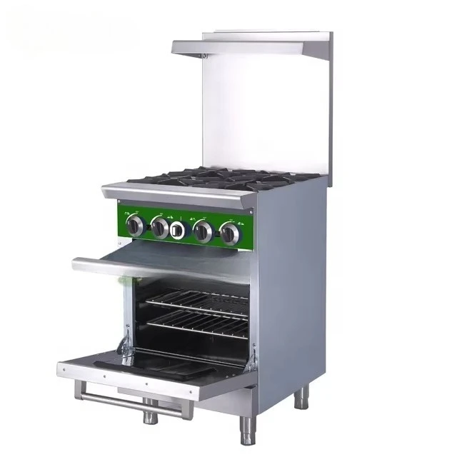 Gas Stove Perfex Gas 6 Burner S With Standard Oven LPG BTU 30,000 Commercial Gas Range Kitchen