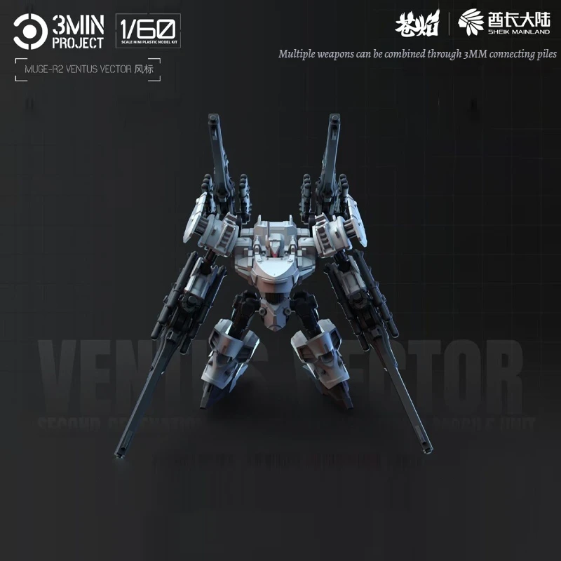 Sheik Mainland Anime Robot Garage Kit MUGE-R2 VENTUS VECTOR Assembly Collection Ornament Toy Best Gift for Figurine Enthusiasts