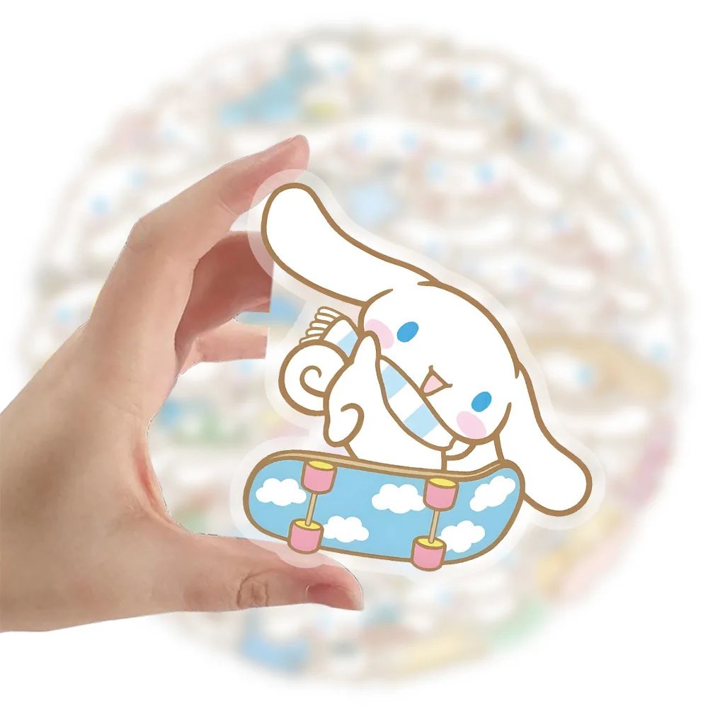 

10/50PCS Sanrio Cinnamoroll Stickers Cute Style Cartoon DIY Guitar Refrigerator Phone Laptop Suitcase Water Cup Skateboard