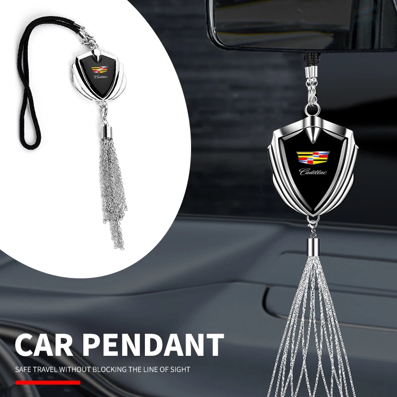 Colgante Metálico para Coche, Adorno para Colgar en el Espejo Retrovisor, Accesorio Decorativo para Cadillac Escalade GT4 XT4 ATS XT5 CTS XTS RS