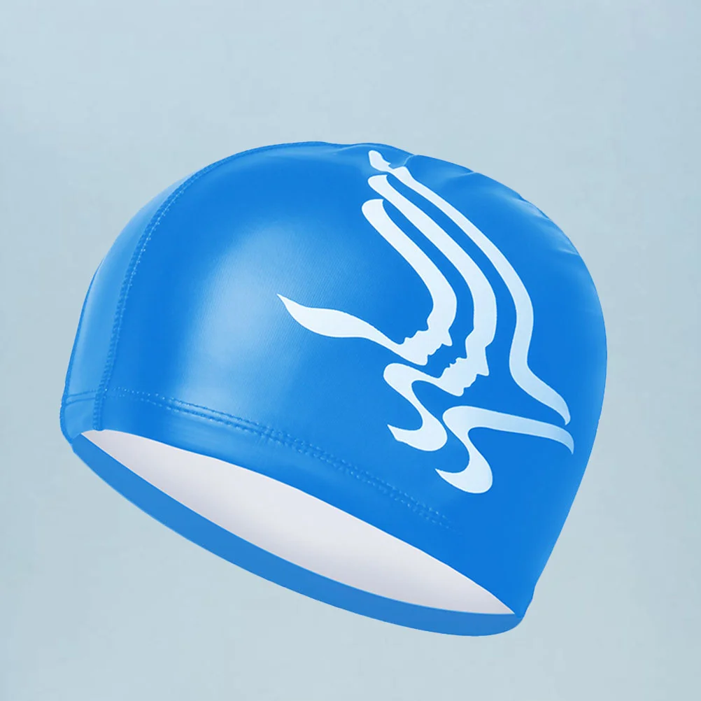 

Elastic Man Shower Cap for Kids Waterproof Fins Sun Protection Swimming Headwear