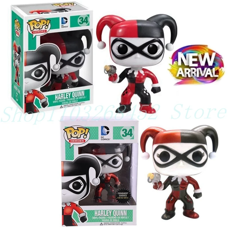 2024 New Funko POP Harley-quinn series #34 Conquest Exclusive Harley quinn #34 Vinyl Action Figure Collection Toys Gifts