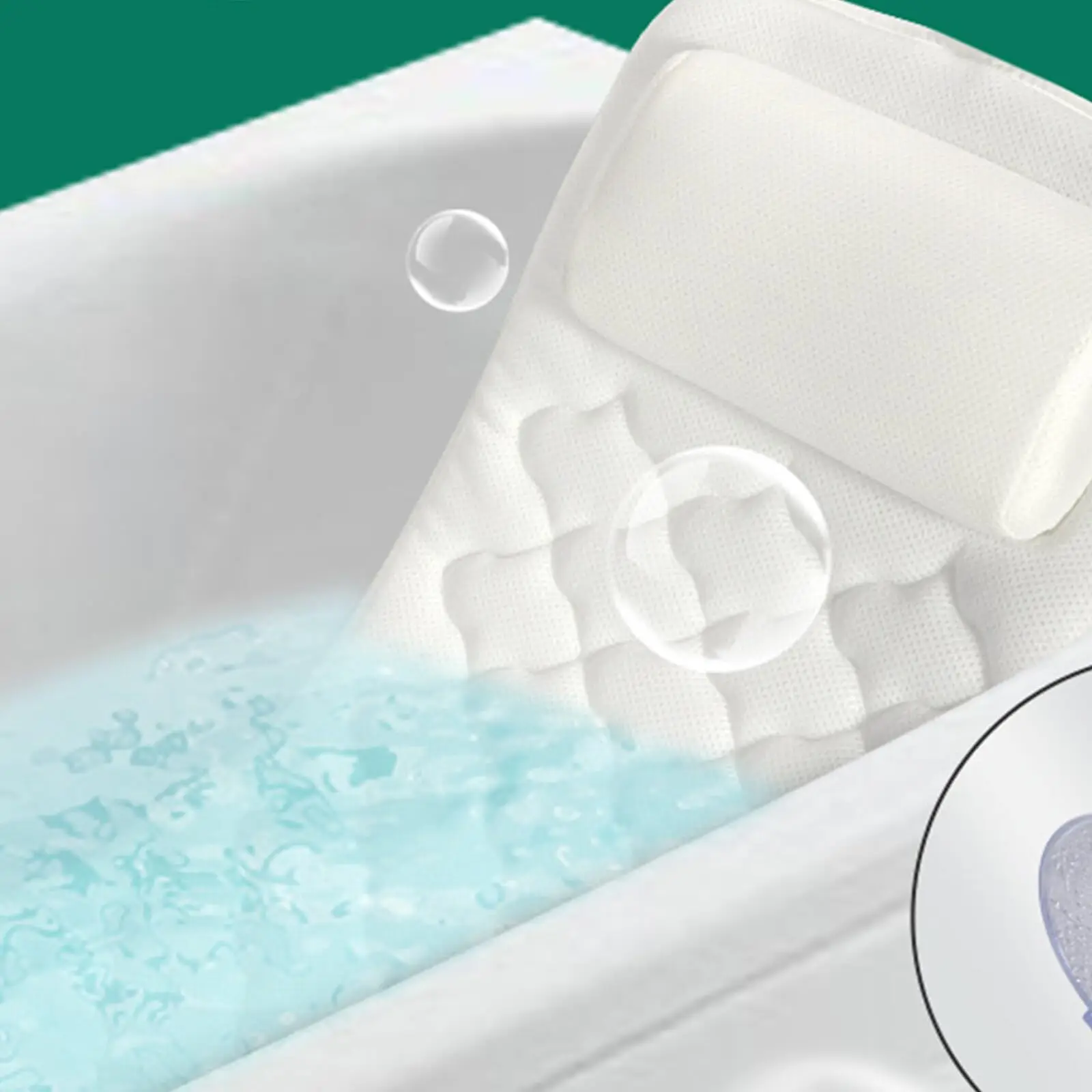 SPA Bath Pillow Bathtub Pillow  with pillow and suction cup hotel bathroom bath cushion anti slip bathtub cushion