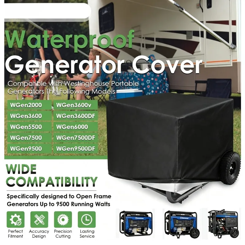 210D 420D 600D Outdoor Portable Generator Cover UV Resistant Durable Waterproof Protect Cover 65*51*51cm 78*60*53cm