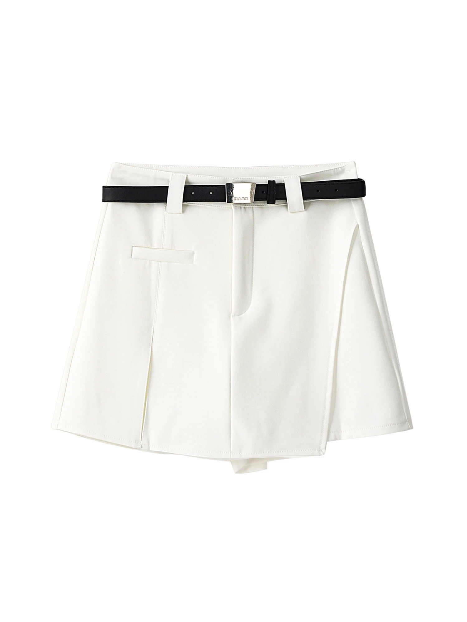 Women's White Mini Shorts Vintage High Waist Patchwork Skirt Shorts 2000s Y2k Gyaru Hot Pants Shorts Spring Summer Clothes 2026