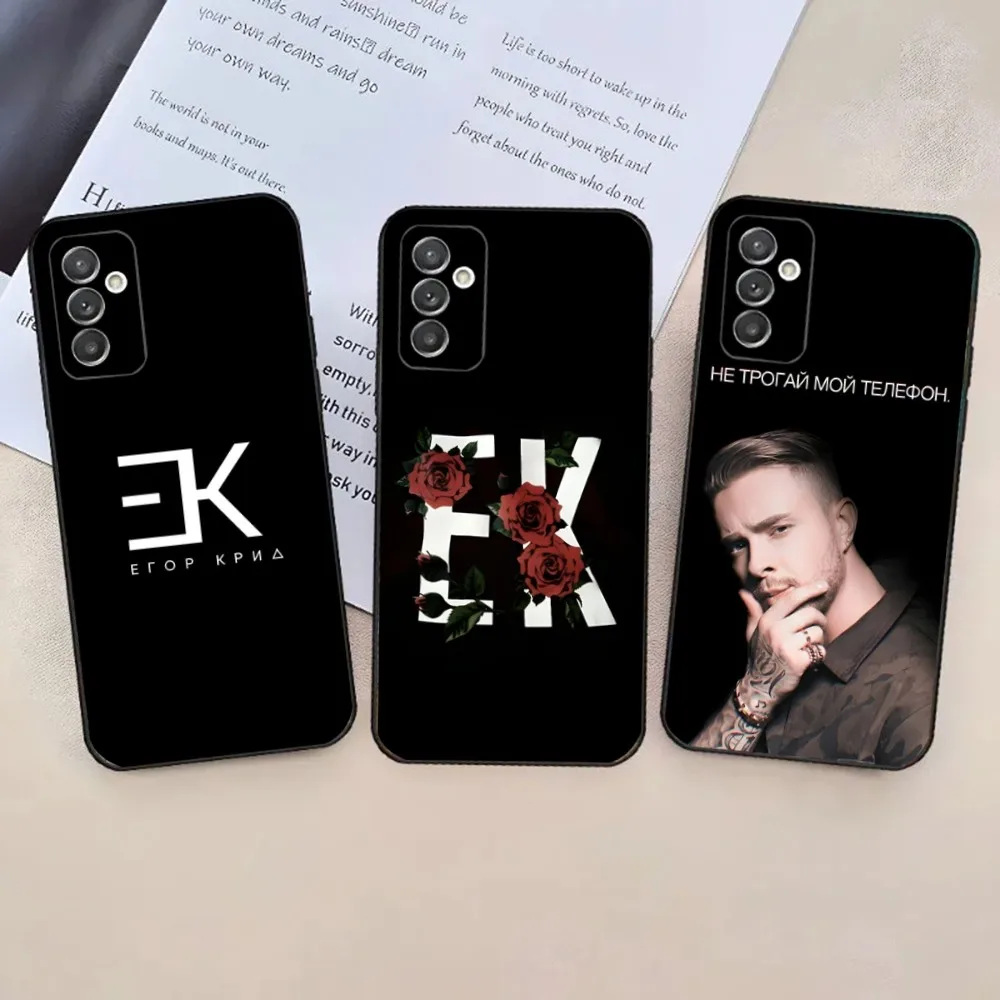 

Egor Kreed Rapper Phone Case For Samsung Galaxy A20,A21s,A22,A31,A32,A52,A53,A72,73,A80,A91 Soft Black Phone Cover