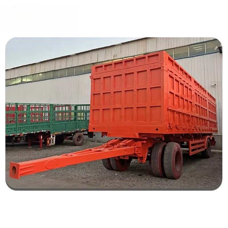 SAIL 2/3/4 Axle Semi-Trailer with Drawbar Towing Dolly 40-100 Tons Capacity Low Price Full Truck Trailer with Side Wall Stake