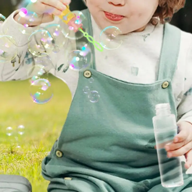 เด็กวัยหัดเดิน Bubble Wand Carousel Light Up Blower แบบพกพา Sensory Bubble Wands สําหรับเด็กชายหญิง Backyard Party วันเกิดอีสเตอร์