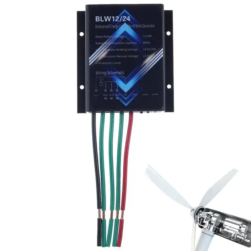 Waterproof Wind Turbine Charge Controller DC 14.5-29V Wind Turbine Generator Charge Controller Regulator IP67 Waterproof Wind