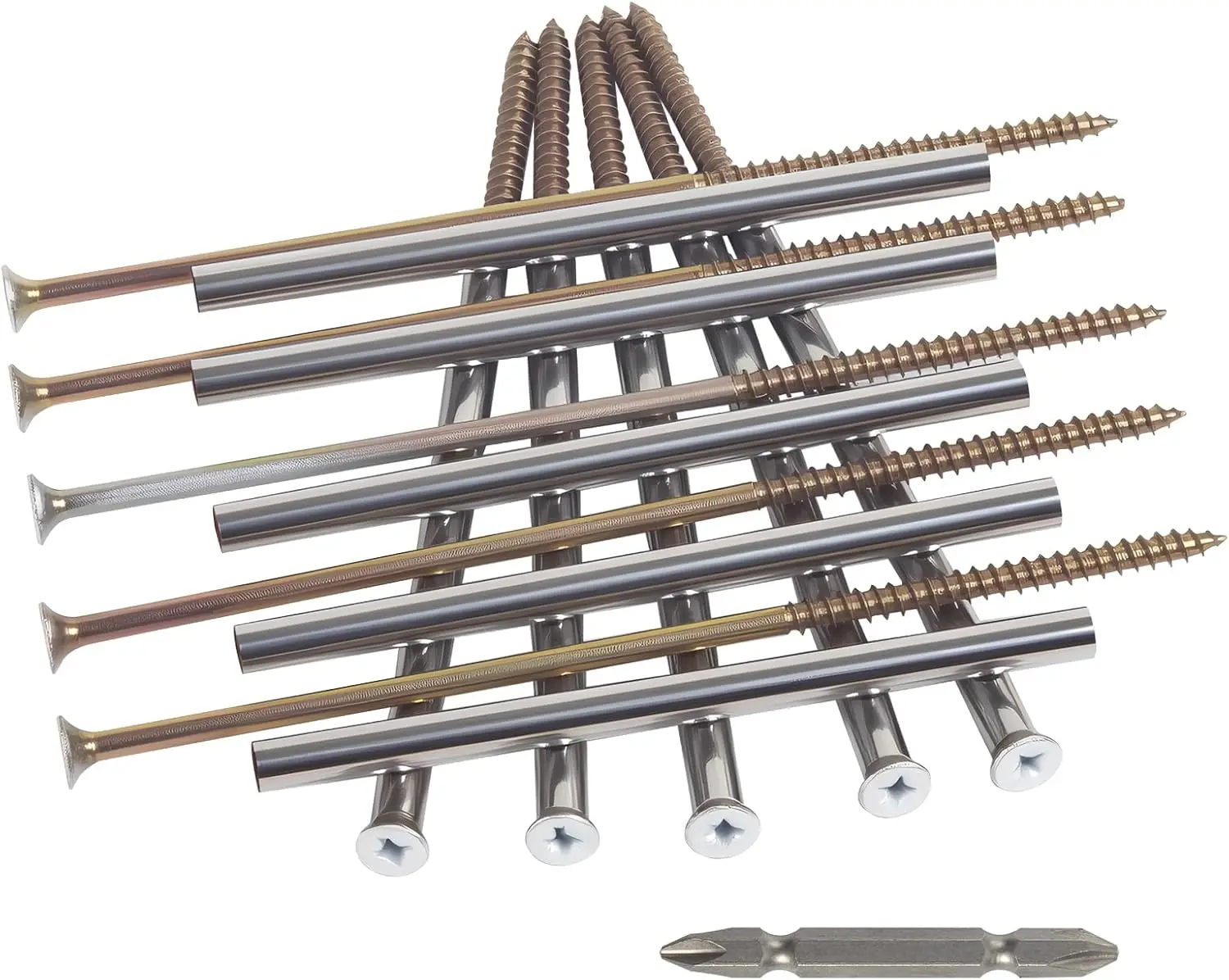 

Защитные сетки для водосточных желобов с 7-дюймовыми шипами и 5-дюймовыми втулками, 10 металлических кронштейнов для провисших желобов и инструменты для обслуживания (белые)