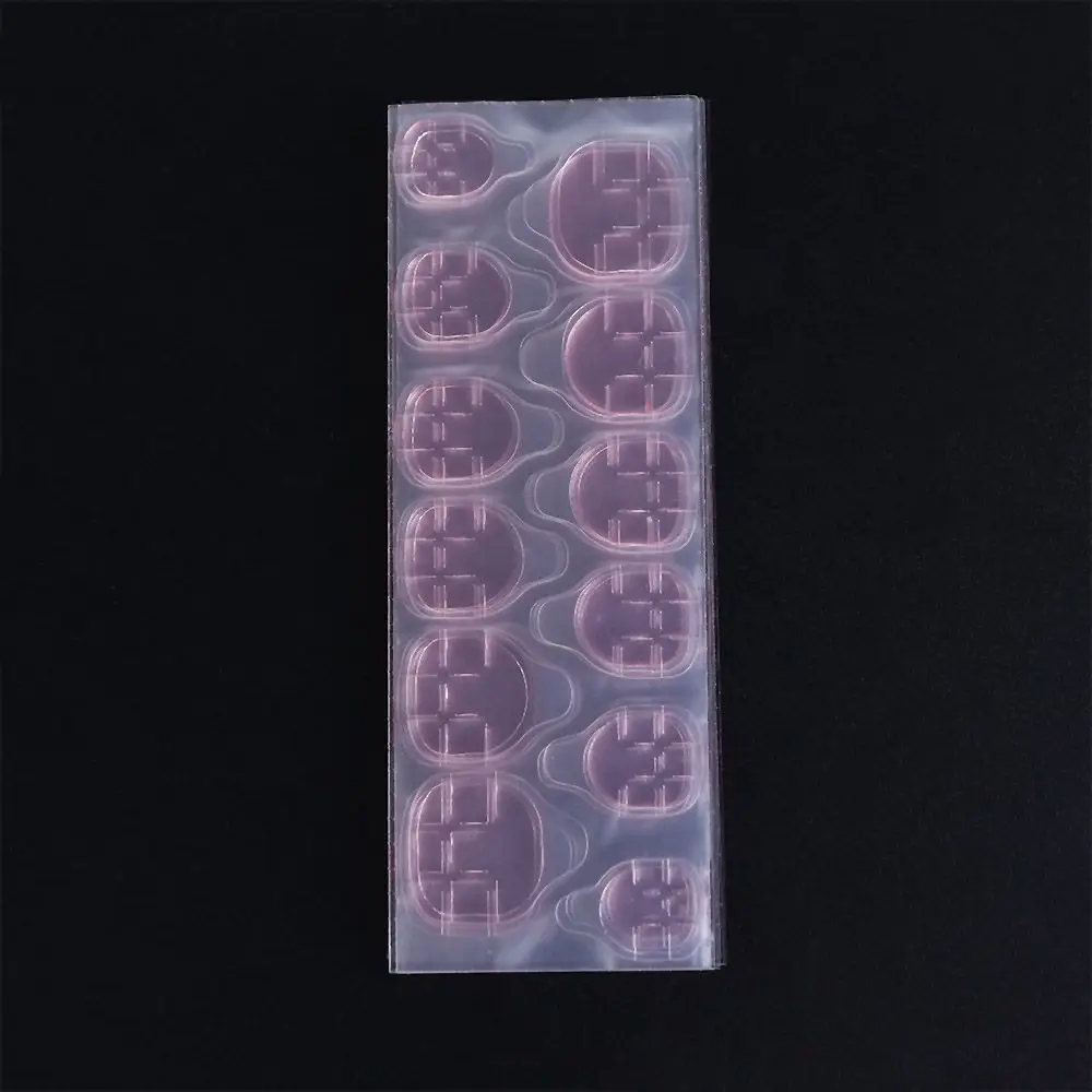 อุปกรณ์ทำเล็บแบบพกพา ชุดทำเล็บปลอมแบบถอดได้ กาวติดเล็บปลอม แผ่นกาวติดเล็บ สติ๊กเกอร์กาวติดเล็บ กาวเจล