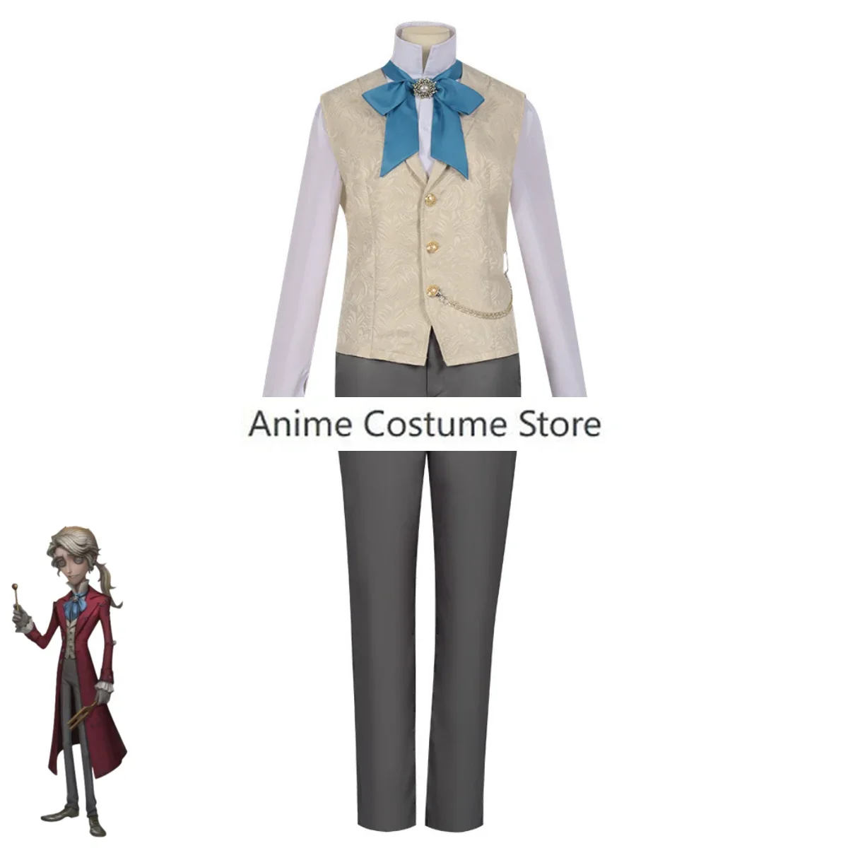 男性用ウィッグ付きコスプレ衣装,音楽とサバイバルスーツ,アゲハチョウのコートとユニフォーム,ゲームの司令官,フレッドクライバーグ,パーティー